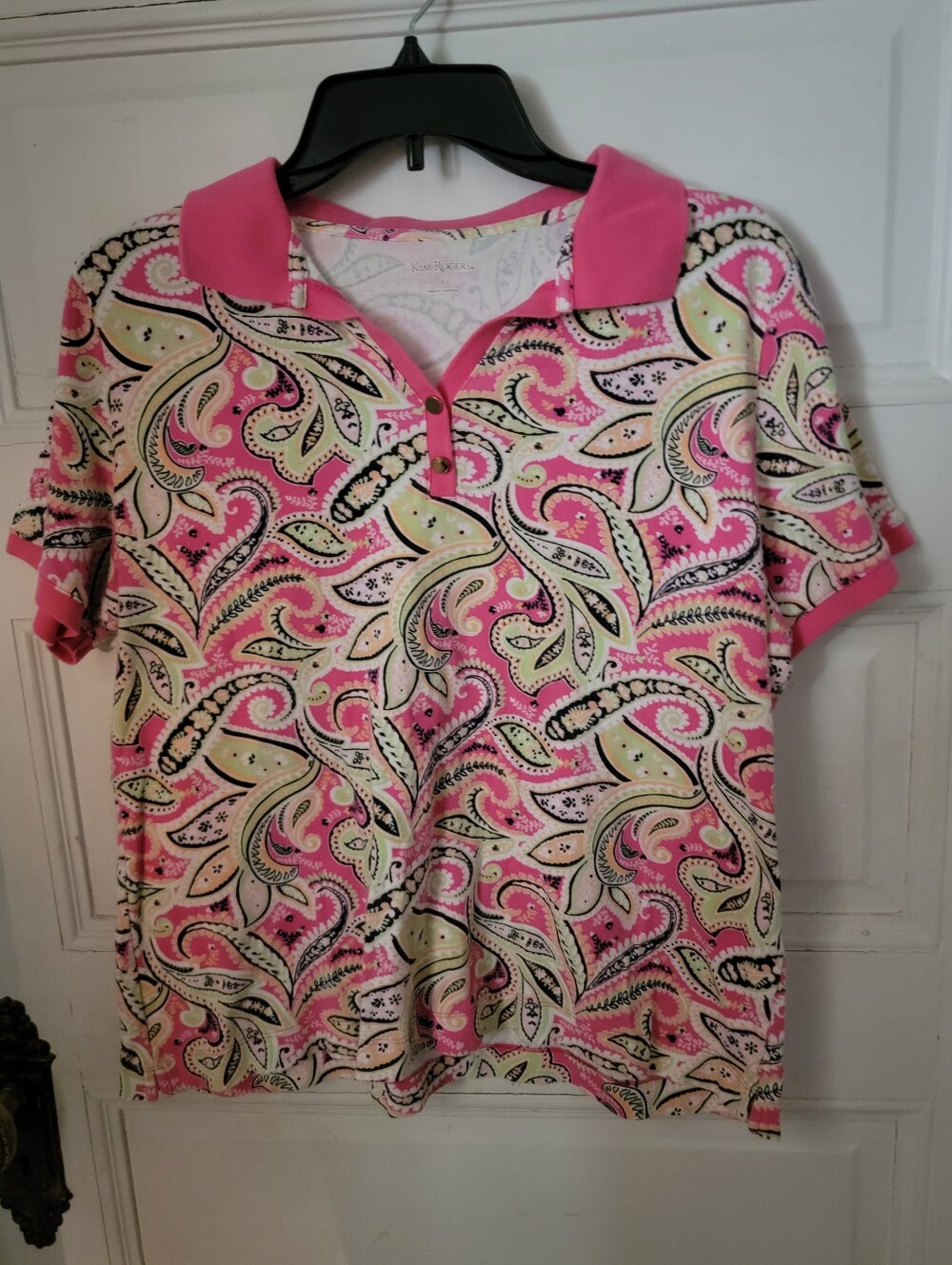 Pink Paisley Large Top